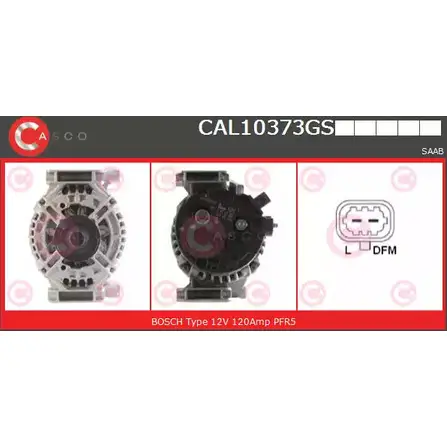 Генератор CASCO 3255574 CAL10373GS WN J9A BYP0CW5