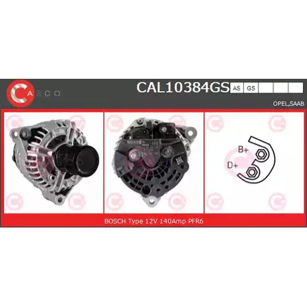 Генератор CASCO FTCF6 R XJGICCU CAL10384GS 3255592