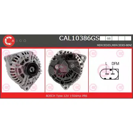 Генератор CASCO CAL10386GS 3255595 3IH79 9ML1 8 изображение 0