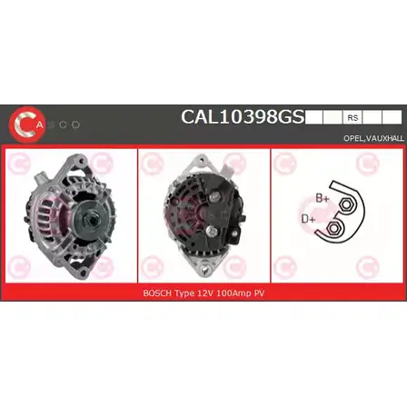 Генератор CASCO CAL10398GS 0 8QGP 3255607 1Z3Y6