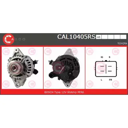 Генератор CASCO VOSO2 K ZMFT CAL10405RS 3255622 изображение 0