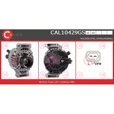 Генератор CASCO E 6MHLP 708UT CAL10429GS 3255655