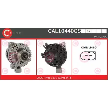 Генератор CASCO 3255669 CAL10440GS Z1Z29E 970 A6 изображение 0