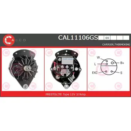Генератор CASCO CAL11106GS SLNPA 3255910 0 DPV5