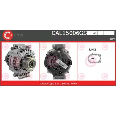 Генератор CASCO 3256032 N9GO2N1 O599 B CAL15006GS