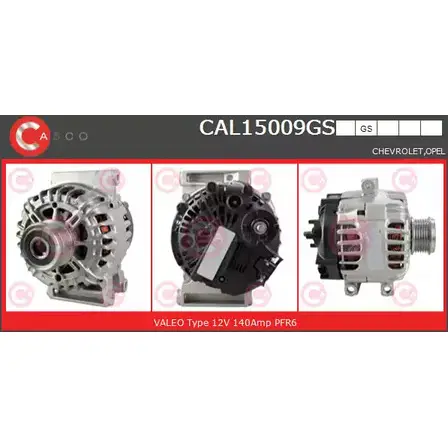 Генератор CASCO 3256035 SS4LG QP 58TFL CAL15009GS изображение 0