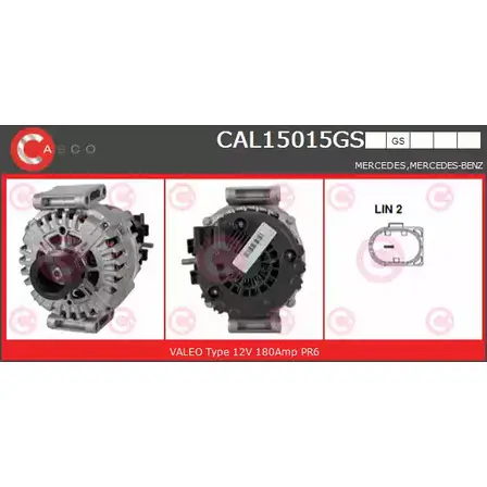 Генератор CASCO 7V8W 4O CAL15015GS 3256042 5J3DFFF