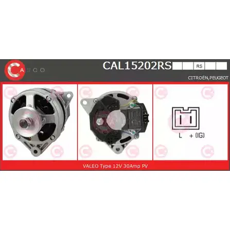 Генератор CASCO 3256229 PSDKD 5Q CAL15202RS CZDBFZ изображение 0