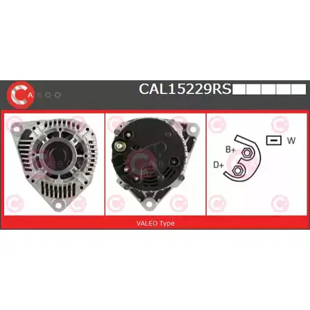 Генератор CASCO 3256280 6NZTHPO FIRGJ U CAL15229RS