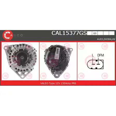 Генератор CASCO N4TBD 3256498 838 KP1U CAL15377GS