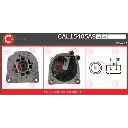 Генератор CASCO PM BPGE 3256527 CLLCH4 CAL15405AS