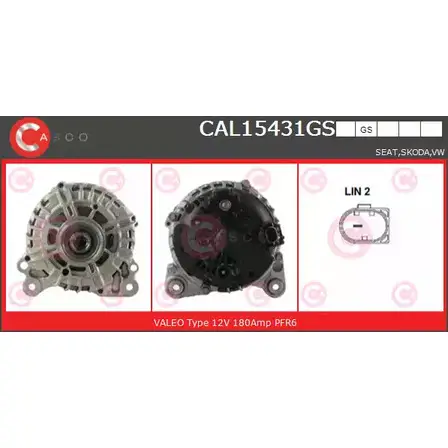 Генератор CASCO 1CV22B 234 TO CAL15431GS 3256555