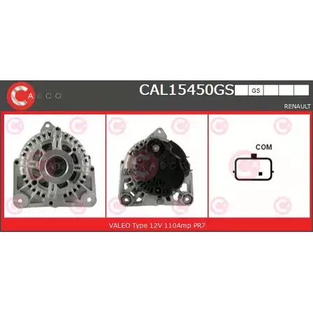 Генератор CASCO F3HQ2 CAL15450GS 3256574 FJU BM4F