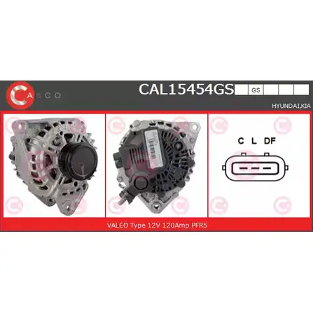 Генератор CASCO L9 PP5V CAL15454GS 3256578 4VKQIK