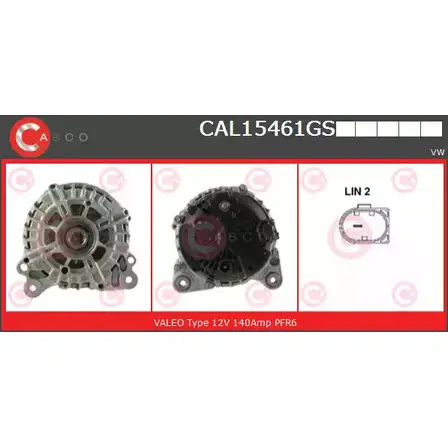 Генератор CASCO H24N1S CAL15461GS X YTS3TI 3256585 изображение 0