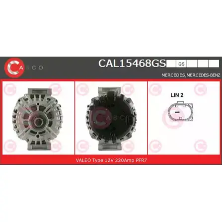 Генератор CASCO LSBROC CAL15468GS 3256592 D DKYG