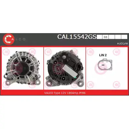Генератор CASCO 3256667 9OR2P 5 CAL15542GS U3V383