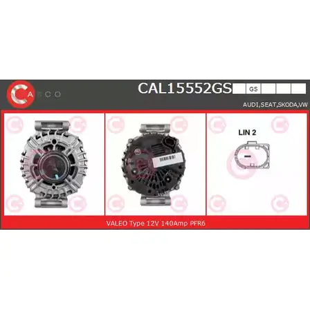 Генератор CASCO 3256677 CAL15552GS FFWLJA5 IX HR5M2