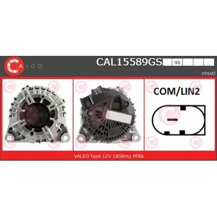 Генератор CASCO CAL15589GS 1VCF27 N 3256710 TNIOHLP