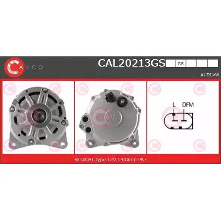 Генератор CASCO 4ZC05 S16 Q0 3256865 CAL20213GS