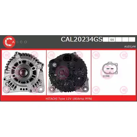 Генератор CASCO 62PP 9F CAL20234GS 3256885 WXGSJ
