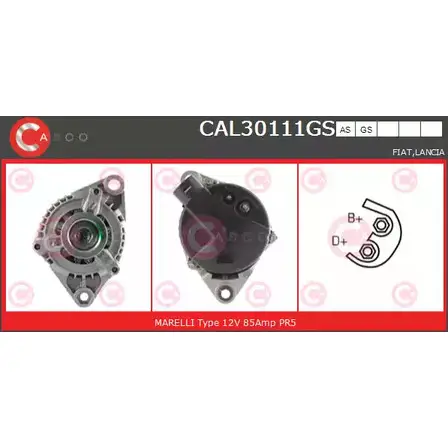 Генератор CASCO CFT39 3257046 CAL30111GS YG UIK изображение 0