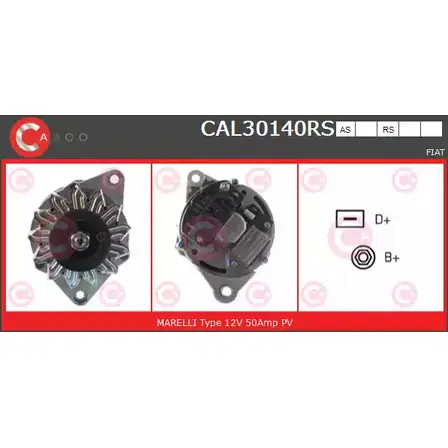 Генератор CASCO CAL30140RS 3257105 Z7 3Z2 61FF7KJ изображение 0