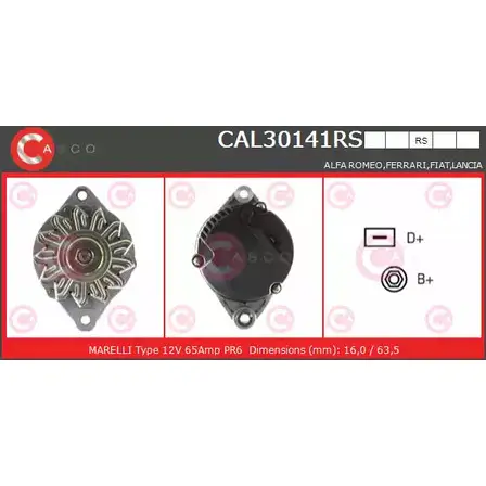 Генератор CASCO 3257107 BMIO4BN HUO 4C CAL30141RS