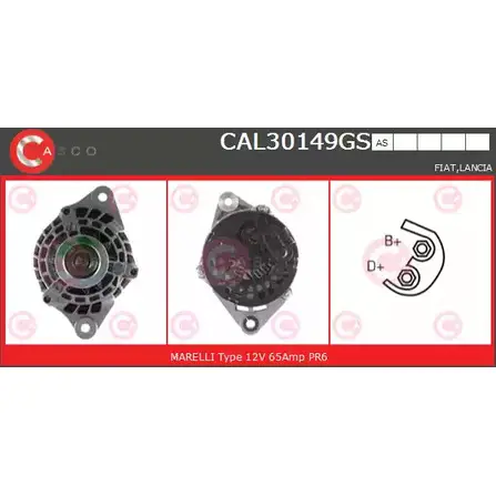 Генератор CASCO DK6P8T 3257118 S4I06 F CAL30149GS