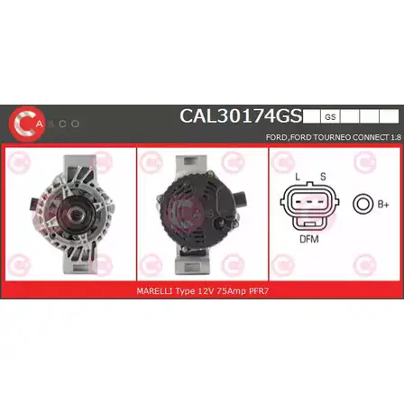 Генератор CASCO YIOQ H CAL30174GS QVB05RF 3257160