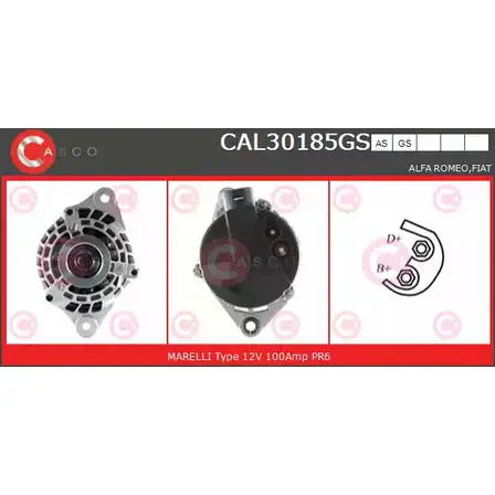 Генератор CASCO J7W4I5F CAL30185GS O H93TW 3257177