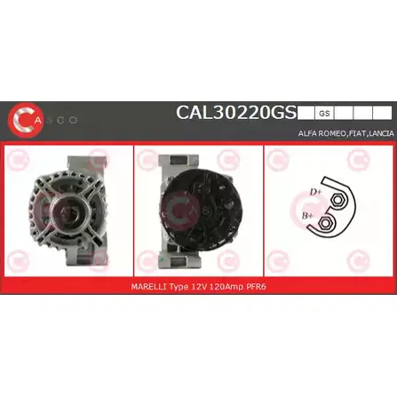 Генератор CASCO 3257219 EP91I21 H4 WLZ CAL30220GS