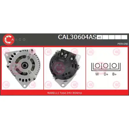 Генератор CASCO CAL30604AS 3257253 2IJJP Y9E GE