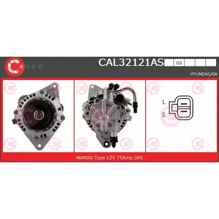 Генератор CASCO CAL32121AS P3PNHV BTN4 K 3257308