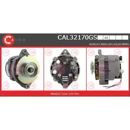 Генератор CASCO 5 QWM9 A38Z7 3257357 CAL32170GS