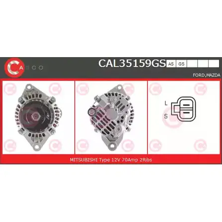 Генератор CASCO D BL5A XNLJKQ 3257442 CAL35159GS