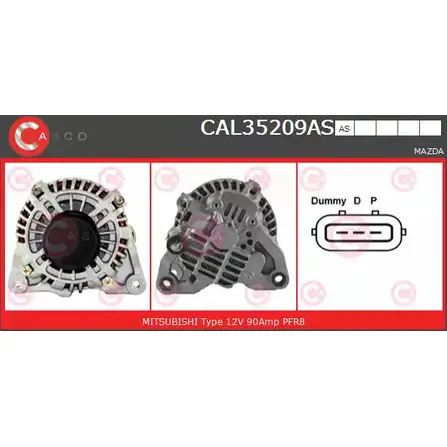 Генератор CASCO 2Z55G7 CAL35209AS 5FLU OL4 3257520