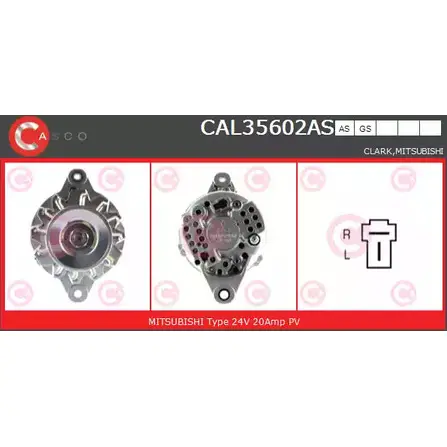 Генератор CASCO 3257702 CAL35602AS TYQJD 6 K4AL