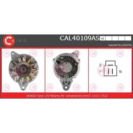 Генератор CASCO UKK56 3257767 CAL40109AS KO G9QHK