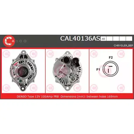 Генератор CASCO KE AR8O HBDFA2K CAL40136AS 3257798 изображение 0