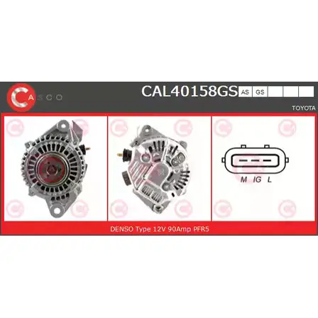 Генератор CASCO 3257825 CAL40158GS M21 Z7BM ACEO962