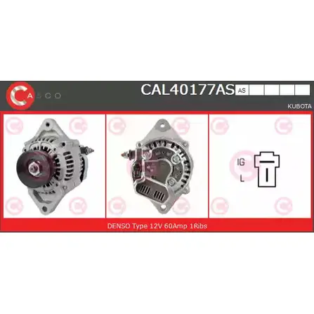Генератор CASCO 3257851 CAL40177AS ICDK9 H AQV4H изображение 0