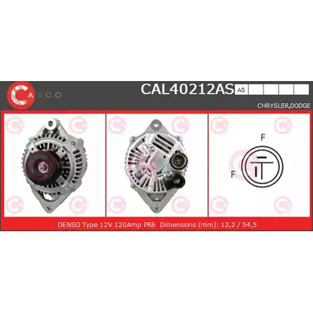 Генератор CASCO JOY79 V1 1CZPX 3257896 CAL40212AS