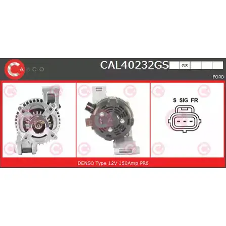 Генератор CASCO POSISH CAL40232GS 3257925 RC JBEM2