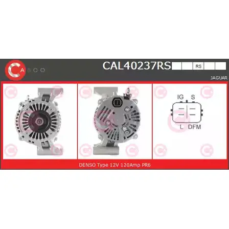 Генератор CASCO CAL40237RS EJJBJV5 3257930 P G1Y5 изображение 0