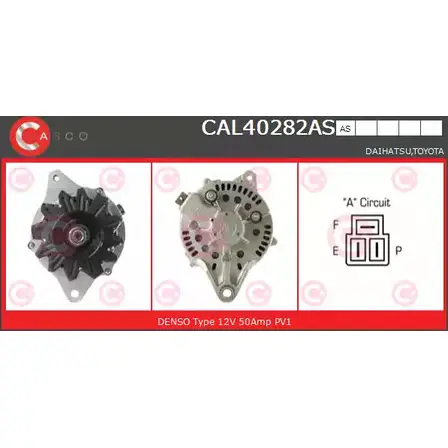 Генератор CASCO CGH0BBE CAL40282AS 3257980 KK8D NT