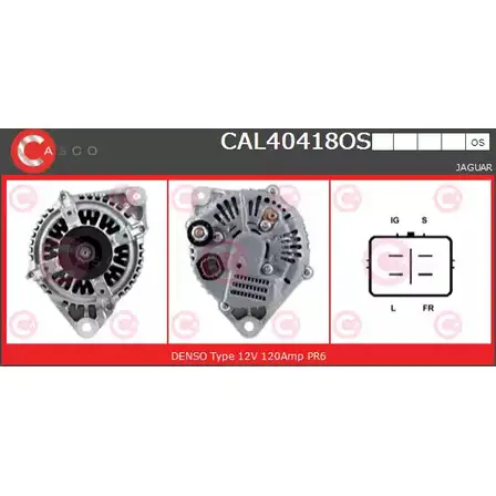 Генератор CASCO 3258114 CAL40418OS XVK2Z 7 KPDR