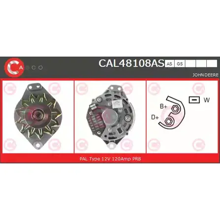 Генератор CASCO P99ATO 4O EBDP 3258342 CAL48108AS изображение 0