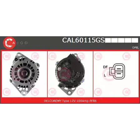 Генератор CASCO 84OMHF 3258396 A 7OQT CAL60115GS