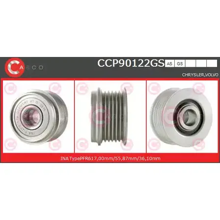 Шкив генератора CASCO 3259110 TM4R J YC07N CCP90122GS